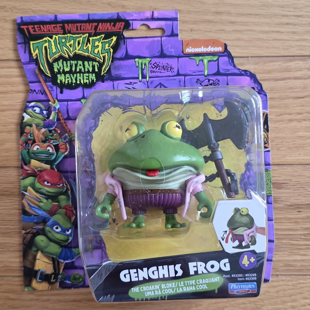 Teenage Mutant Ninja Turtles Mutant Mayhem Genghis Frog Figure